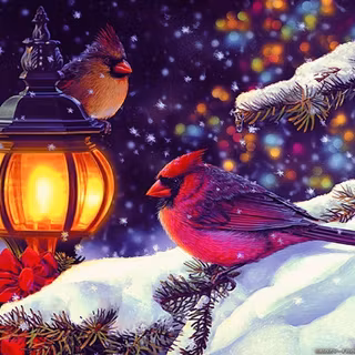 Winter scene wallpaper free