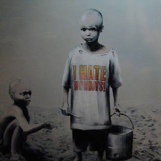 Banksy graffiti wallpaper