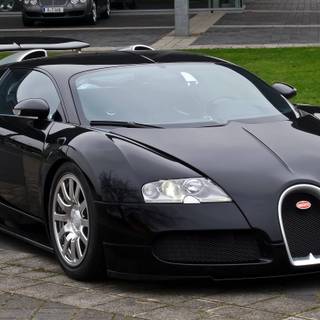 Black bugatti veyron wallpaper