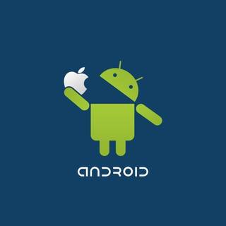 Android vs Apple wallpaper