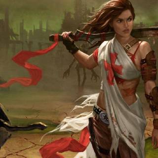 Female fantasy wallpaper