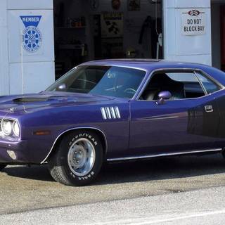 Old muscle cars HD wallpaper