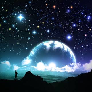 Night sky stars wallpaper