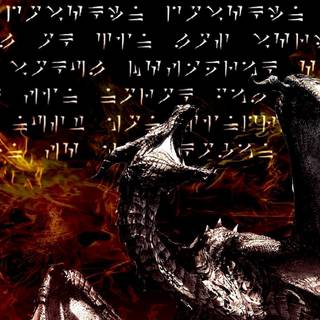 Skyrim dragon wallpaper