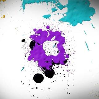 Paint splat wallpaper