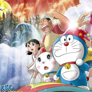 Doraemon and friends wallpaper 2015