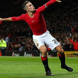 Robin van Persie wallpaper Man Utd 2015