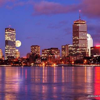 Boston skyline wallpaper