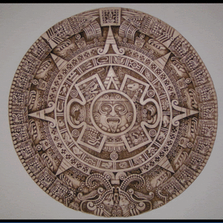 Aztec calendar wallpaper