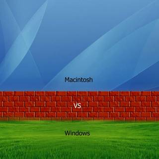 Windows vs mac wallpaper