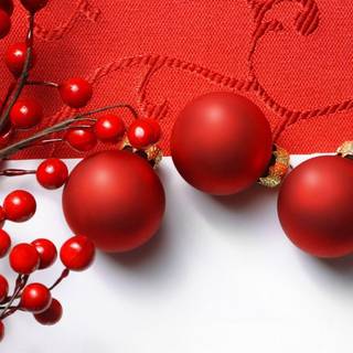 Christmas balls wallpaper