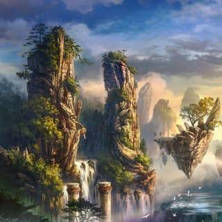 Fantasy world backgrounds