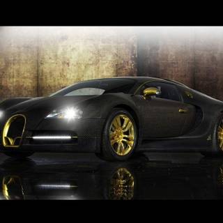Black bugatti veyron wallpaper