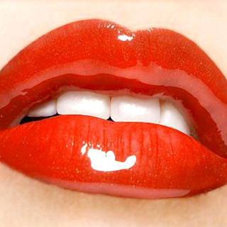 Red lips wallpaper