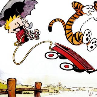 Calvin and Hobbes desktop wallpaper