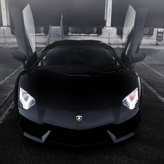 Black Lamborghini wallpaper
