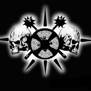 Black skull background