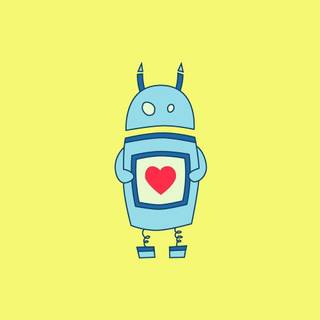 Cute robot wallpaper