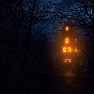 Haunted house background