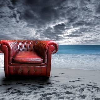 Beach chair wallpaper