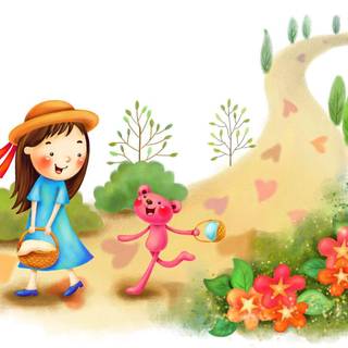Wallpaper cartoon cute