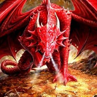Red dragon wallpaper