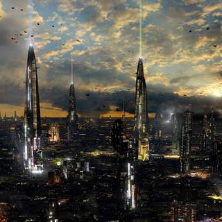 Futuristic desktop wallpaper