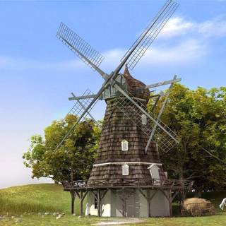 Windmill wallpaper