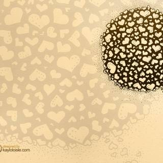 Wallpaper with hearts