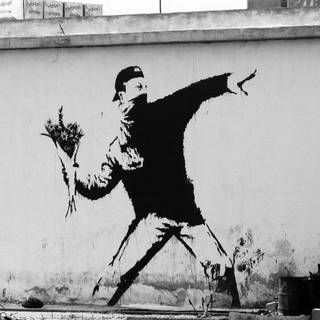 Banksy graffiti wallpaper