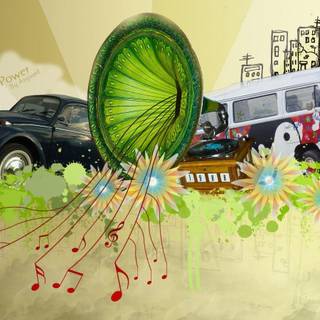 Flower power wallpaper