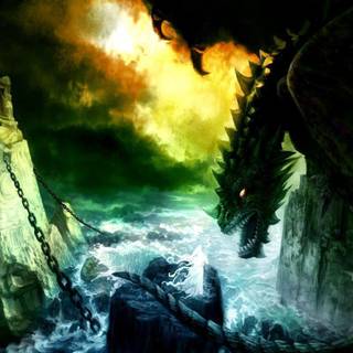 Water dragon wallpaper