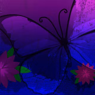 Purple butterfly background