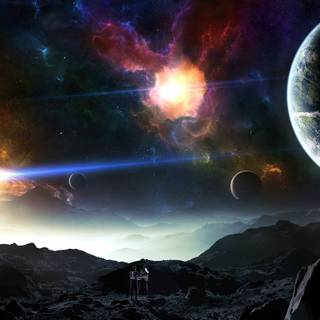 Space planets wallpaper