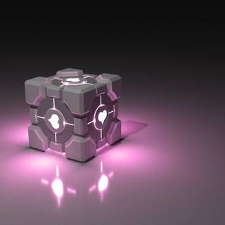 Companion cube wallpaper