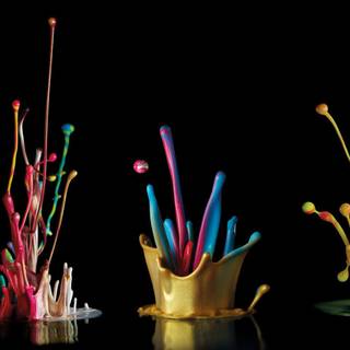 Paint splat wallpaper