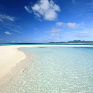 Sandy beach wallpaper