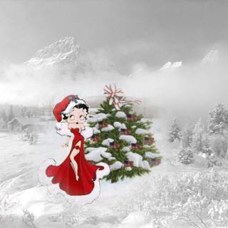Betty Boop Christmas wallpaper