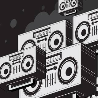 Boombox wallpaper