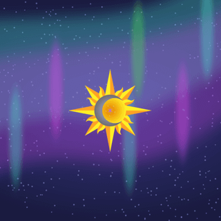 Sun moon stars wallpaper