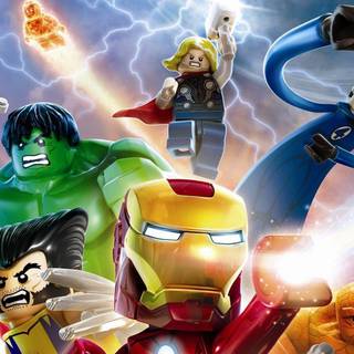 Lego superheroes wallpaper