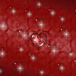 Hearts background wallpaper