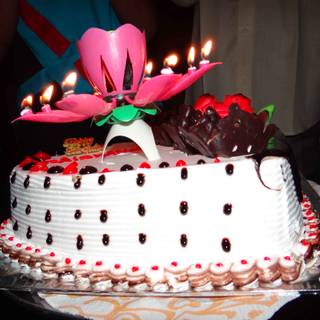 Wallpaper happy birthday cake