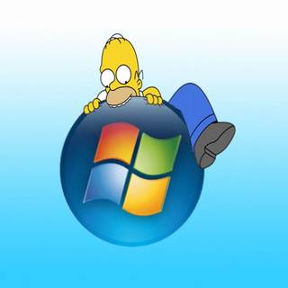 Homer Apple wallpaper