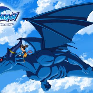 Blue dragon wallpaper