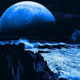 Blue moon wallpaper