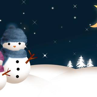 Snowman wallpaper