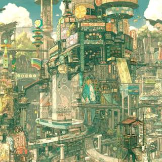 Fantasy city wallpaper