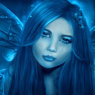 Blue butterfly wallpaper