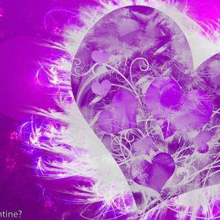 Purple heart wallpaper
